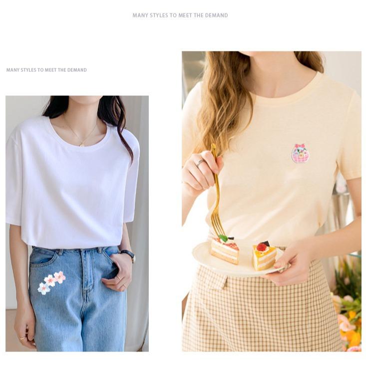 Self-Adhesive Flower Cloth Sticker, Short-Sleeved T-Shirt, Hole-Free Patch Sticker, Pants, Down Jacket, Seam-Free Embroidery Sticker