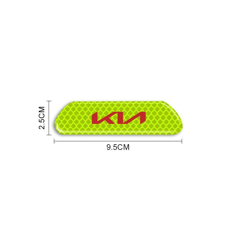 4PCS Car Door Reflective Sticker Night Light Warning Decal Chr For KIA Ceed Rio Sportage R K3 K4 K5 K6 XCEED KX3 SPORTAGE EV6