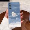 Jelly Casing For Huawei P Smart 2021 / Huawei y7a Funda Clear Silicone Soft TPU Back Cover Cute Cat Rabbit Heart Protective Case