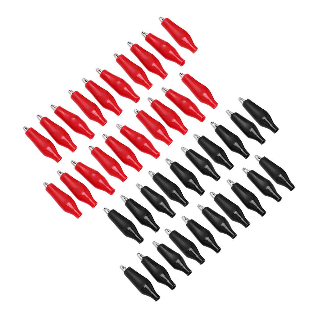 20 Pair Electric Test Clip Single Handle Battery Charger Clamp Electrical Assortment Charging Clip for Power Test