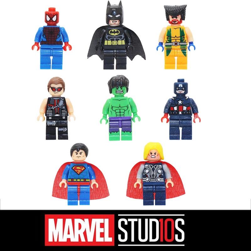 Marvel Superhero Spider-man Batman Children's Puzzle Building Blocks Toy