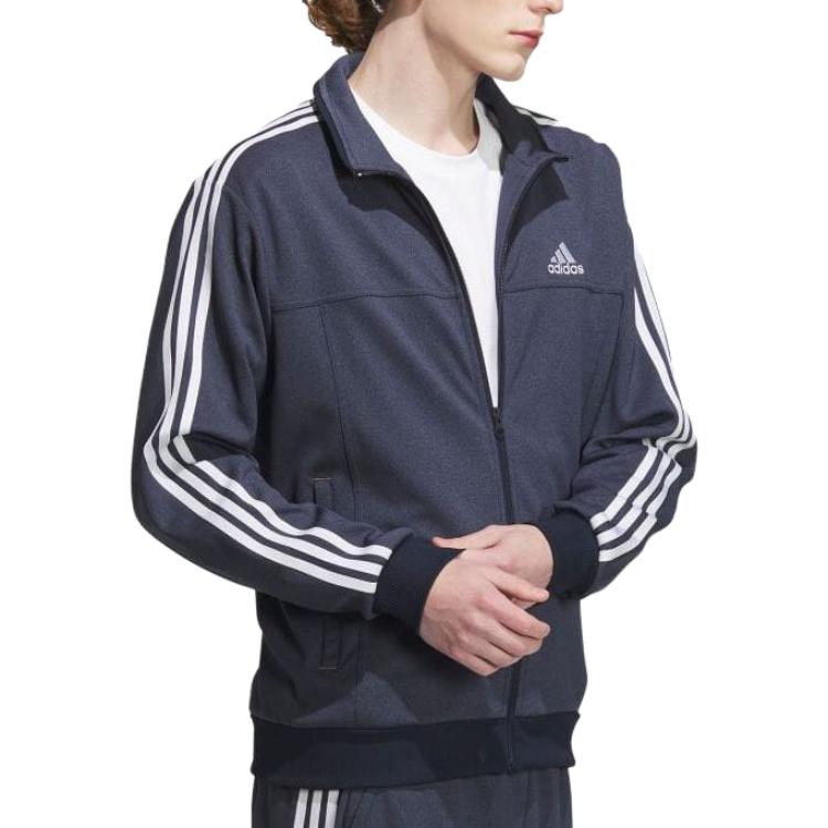 Adidas Jackets Men's Ink Blue Stand Collar Moderate Other IK7361