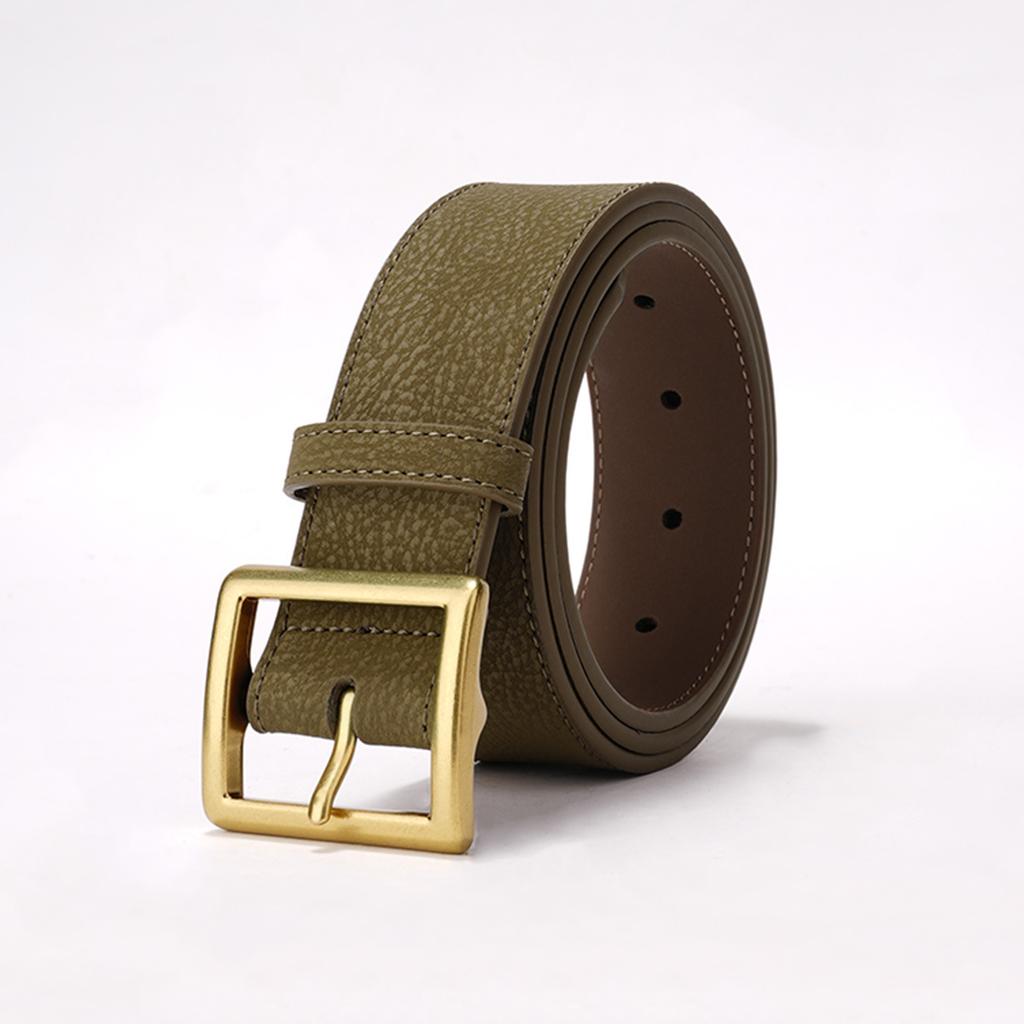 Retro Matte Women's Wide Belt, Trendy Simple Belt, Versatile Square Jeans Belt