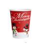 Christmas Themed Party Decoration, Christmas Snowman Paper Cup, Paper Tray, Knife, Fork, Spoon