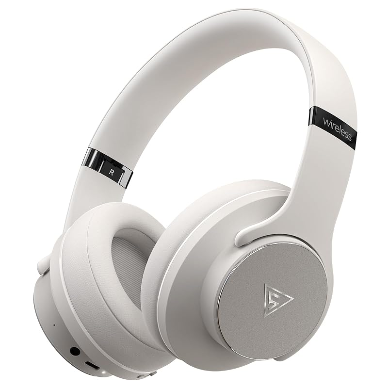 

DOQAUS headphone bluetooth 5.3 wireless headphones Up to 90 hours of continuous playback 3EQ sound modes over ear headphones Built-in microphone Wired