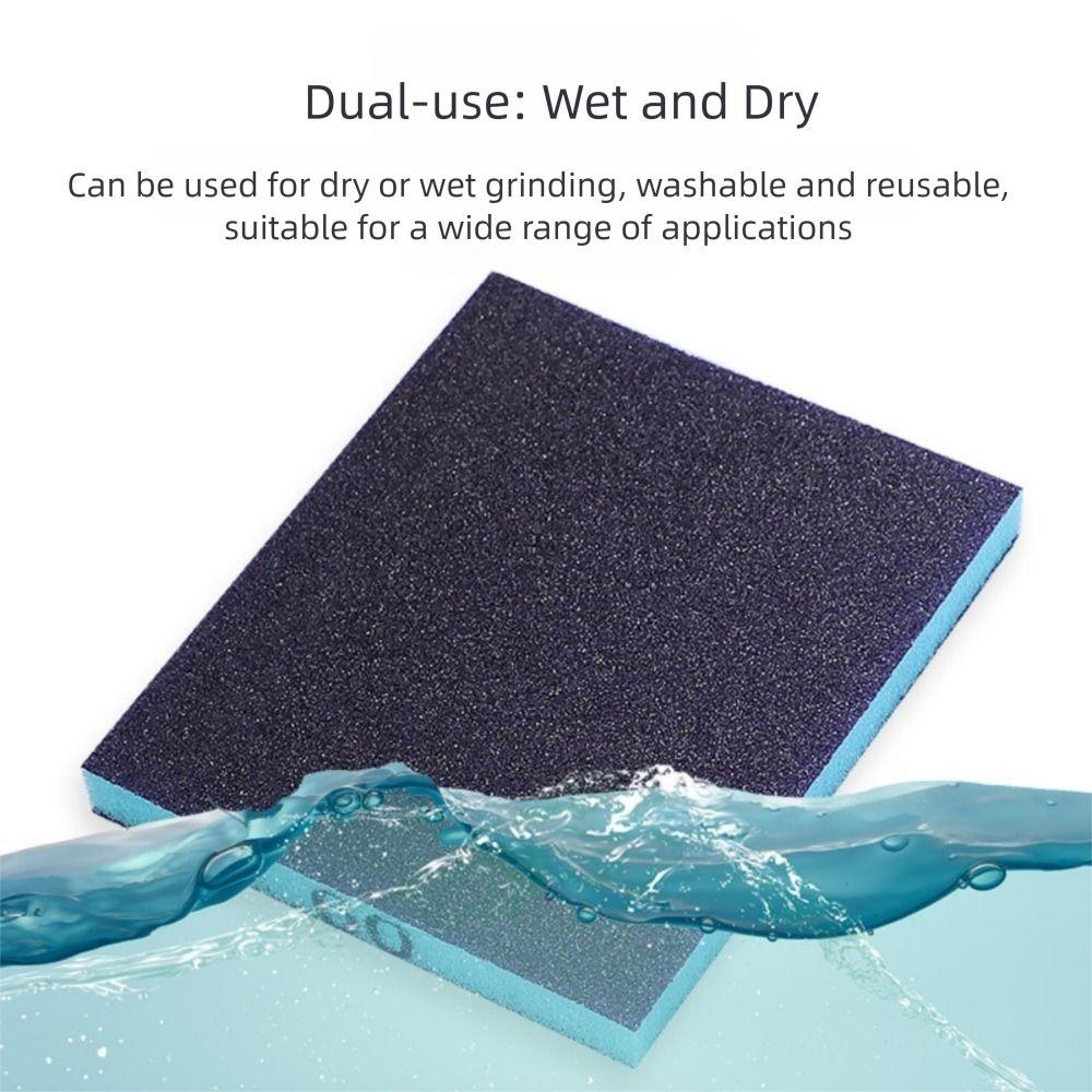 Wet Dry Dual-use Foam Sanding Sponge Polishing Grinding Sanding Pads Soft Abrasive Sponge  Metal