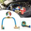 R134A Recharge Hose Kit with Gauge, Refrigerants Recharging Hose with 1/2" Female R134A Can Tap Refrigerants Dispenser