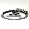 City Series Train Technical Brick Playset 6x24 Base Passenger Freight Train Magnetic Connecting Wheel Carriage Creative DIYToys  Playsetss for Kids