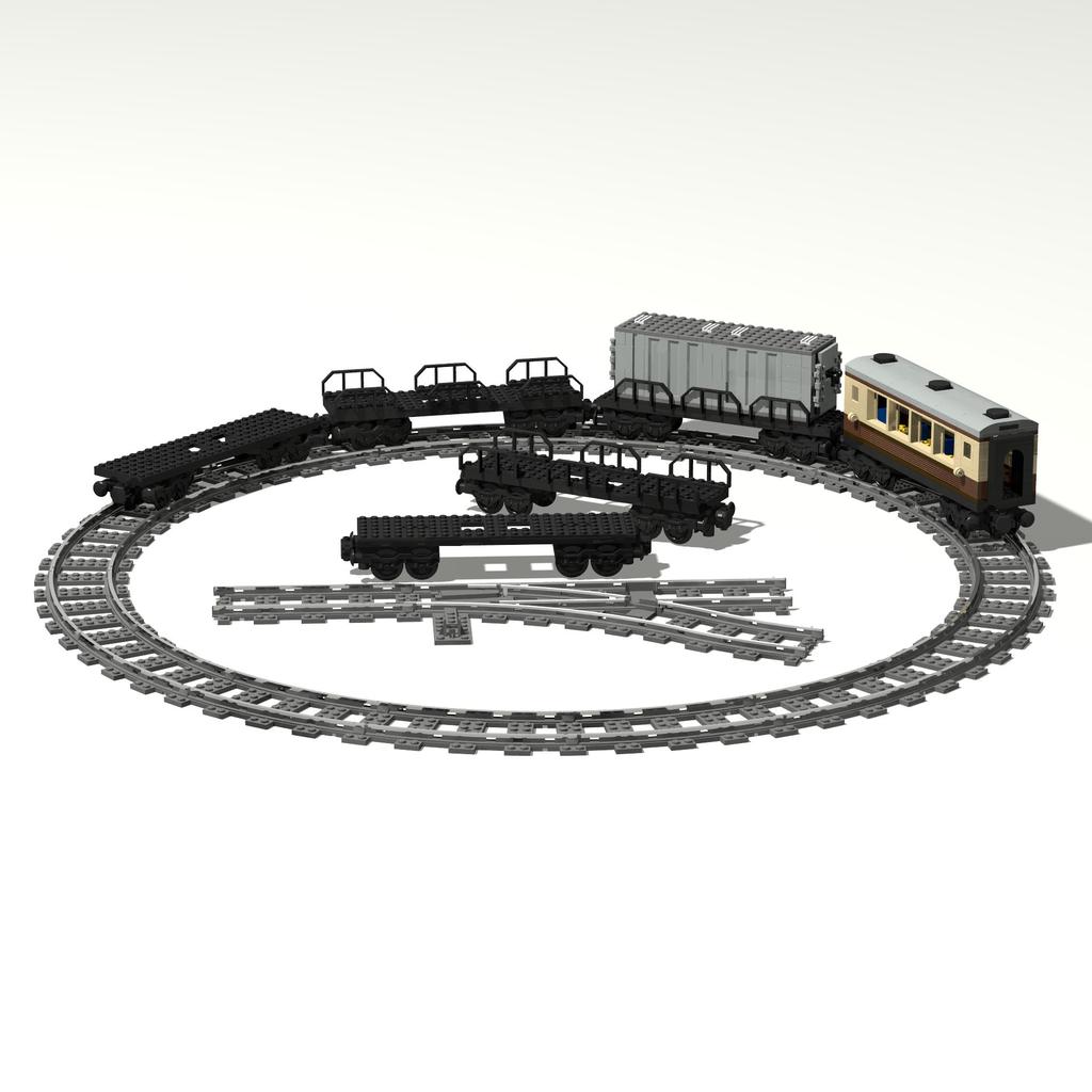 City Series Train Technical Brick Playset 6x24 Base Passenger Freight Train Magnetic Connecting Wheel Carriage Creative DIYToys Playsetss for Kids