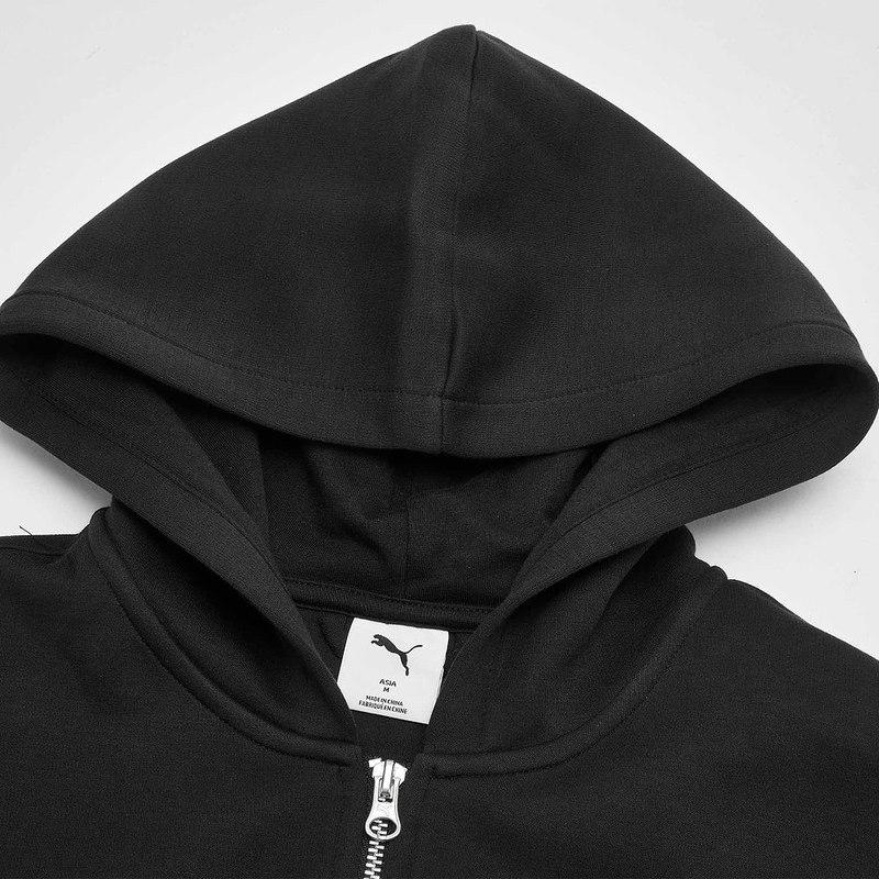 Puma Ess Wardrobe Cropped Fz Vintage Loose Comfortable Short Hooded Long Sleeve Jacket Women jackets 635073-01