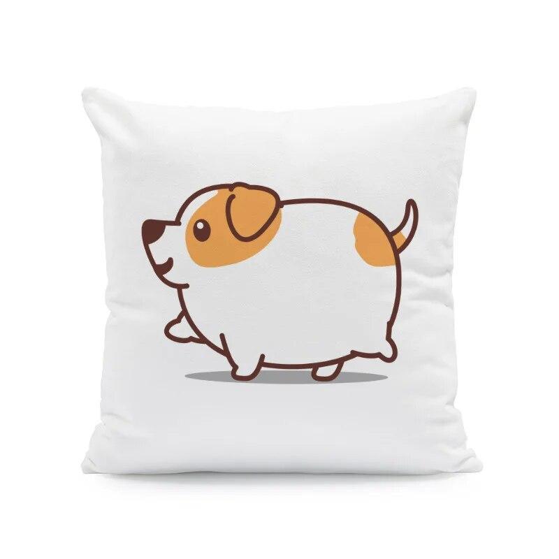 45X45CM Cartoon Cute Puppy Series Pillowcase Birthday Gift Holiday  Living Room Sofa Cushion Cover Home Decoration