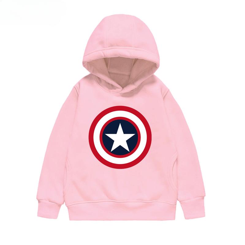 Captain America Black Widow Cartoon Anime Periphery Children's Hoodie New Style Spring and Autumn Boys and Girls Hoodies