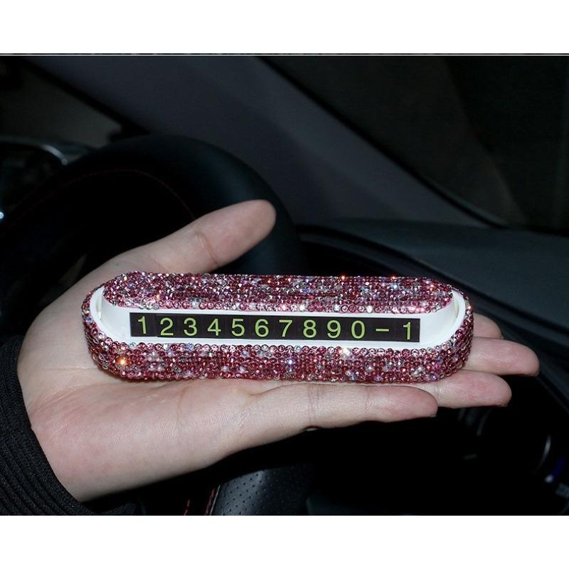 Car Temporary Parking Card Phone Number Card Plate Telephone Number Stop Luminous Parking Aid Garage Car Interior