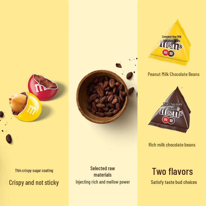 M&M's Gemischte Erdnuss- und Milchschokoladenbonbons