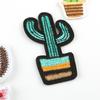 Embroidery label cactus plant patch sticker children's shoes and hats clothing accessories accessories embroidery sticker cloth sticker