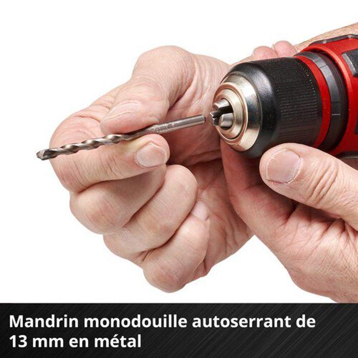 Einhell perceuse visseuse à percussion sans fil te-cd 18/48 li-i-solo pxc (18v, 48 nm) livré sans batterie et chargeur