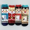 Reindeer Cartoon Christmas Mid-Calf Socks - Women's Cute Japanese Style for Autumn and Winter