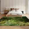 3D Realistic Moss Carpet Living Room Forest Decor Rug Deep Green Bedroom Rug Machine Washable Soft Floor Mat Home Forest Decor