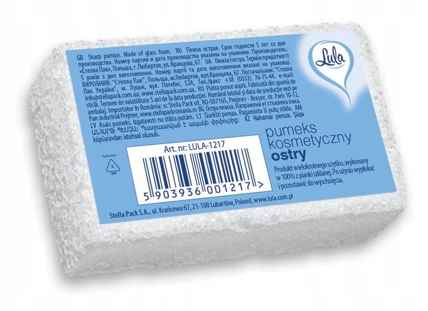 Lula Sharp Pumice Stone for Feet, Removing Calluses and Hardened Skin, 1 pc.