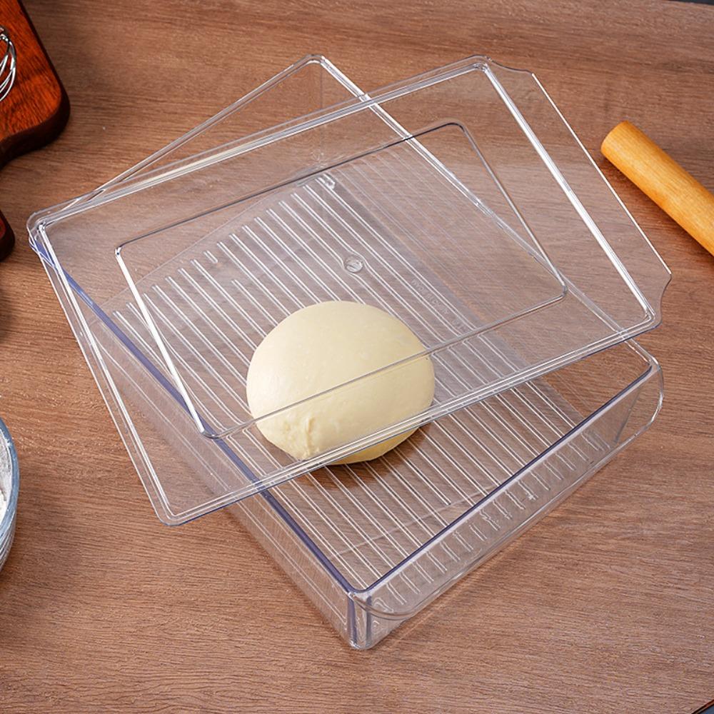 Transparent Dough Proofing Box Large Capacity Food Crisper Food Storage Box  Baking