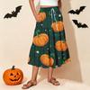 Women's Casual Floral Print Skirt with Elastic Waist and Drawstring for Vacation