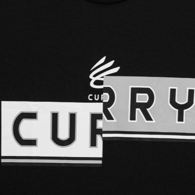 Under Armour Curry T Shirts Men's Black Crew Neck Moderate Straight Fit 1377543-001