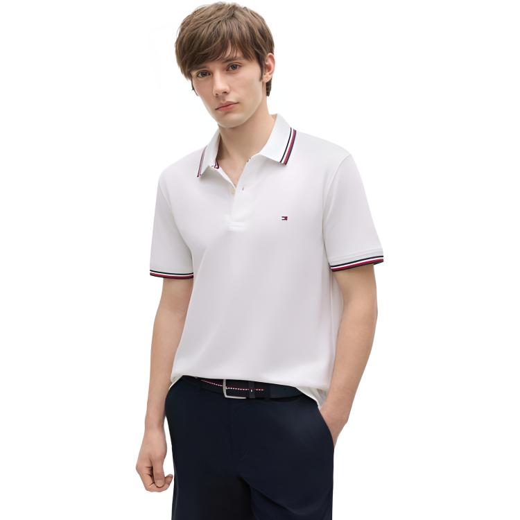 Tommy Hilfiger Polo Shirt Men's Cloud Bath White 78J9195YAF