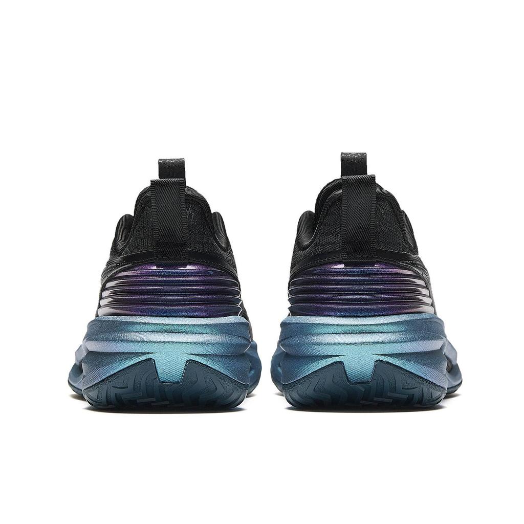 Anta C202 3.0 Pro Men Professional Marathon Running Shoes Black Cyan Blue Purple 912611108-4