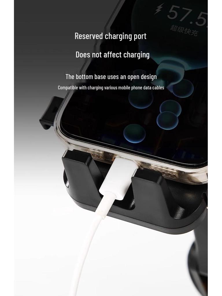 Excavator-Compatible Car Phone Holder with Large Suction Cup