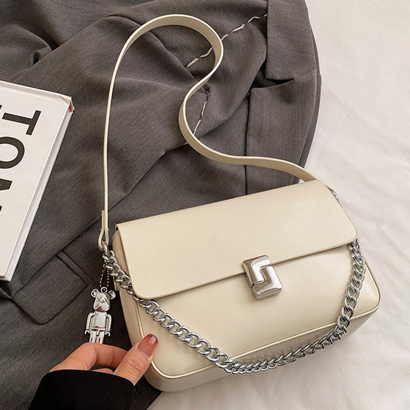 IELGY Женская розовая французская нишевая маленькая квадратная сумка — фото 3