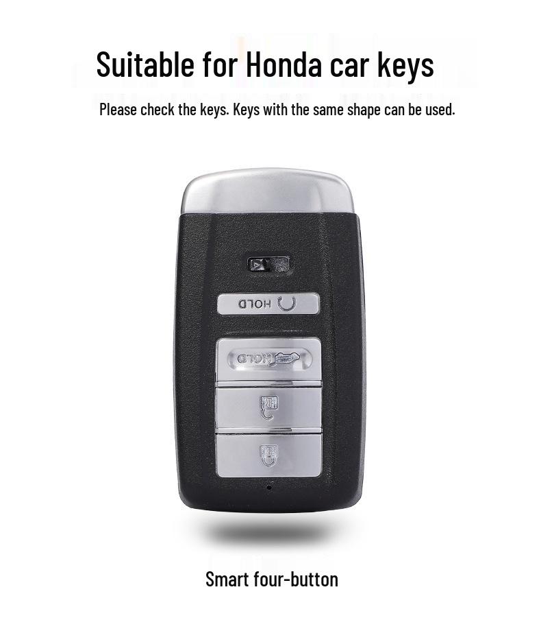 Honda Acura RDX RLX MDX CDX Nyckelskydd med Guld Kant - Passar TLX-L NSX Modeller