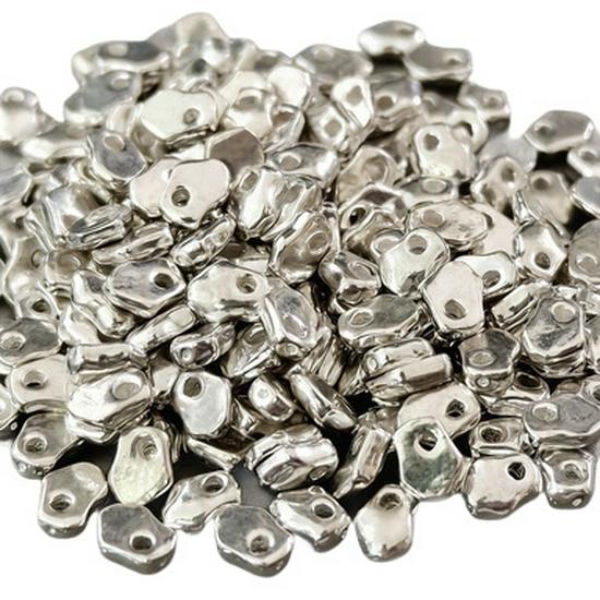 S925 Sterling Silver Irregular Nugget Spacer Beads for DIY Bracelets & Necklaces