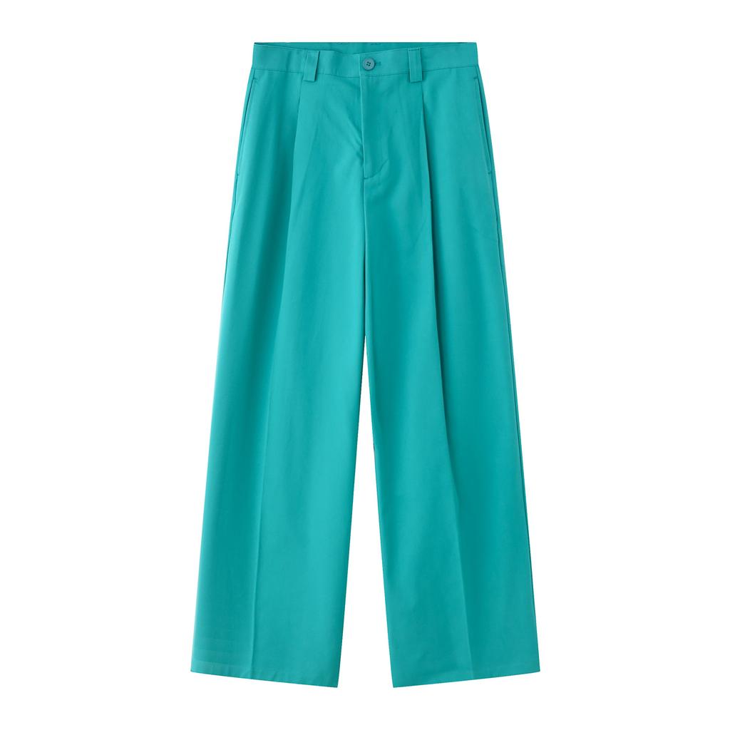 Men's Spring/Summer New Korean Edition Loose Floor Sweeping Dad Casual Pants Multi Color Fashion