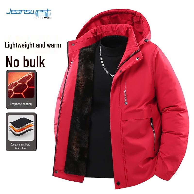 Jeanswest Men's Detachable Hood Padded Jacket