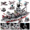 25IN1 Military Building Blocks Set Aircraft Carrier Warship Airplane Model DIY Construction Toy Christmas Gift