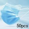 100pcs Black Disposable Face Masks 3-Layer Breathable Anti-Dust Protective Masks for Daily Travel Work Use Facial Care Accessory