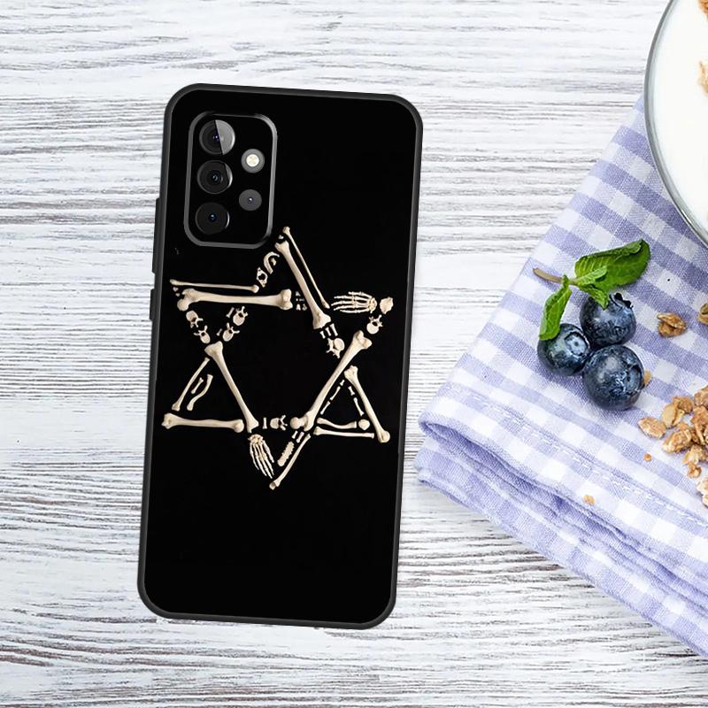 

David Jewish Star Symbol Case For Samsung Galaxy A52 A32 A12 A14 A34 A54 A53 A33 A13 A51 A71 A15 A25 A35 A55 Cover Samsung A22 5G