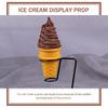 DOITOOL 2 Stück Fake-Eistüten Realistische Eiscreme-Requisite Kunststoff-Eistütenmodelle Künstliche Eistüten für Geburtstagsfeiern Geschäfte