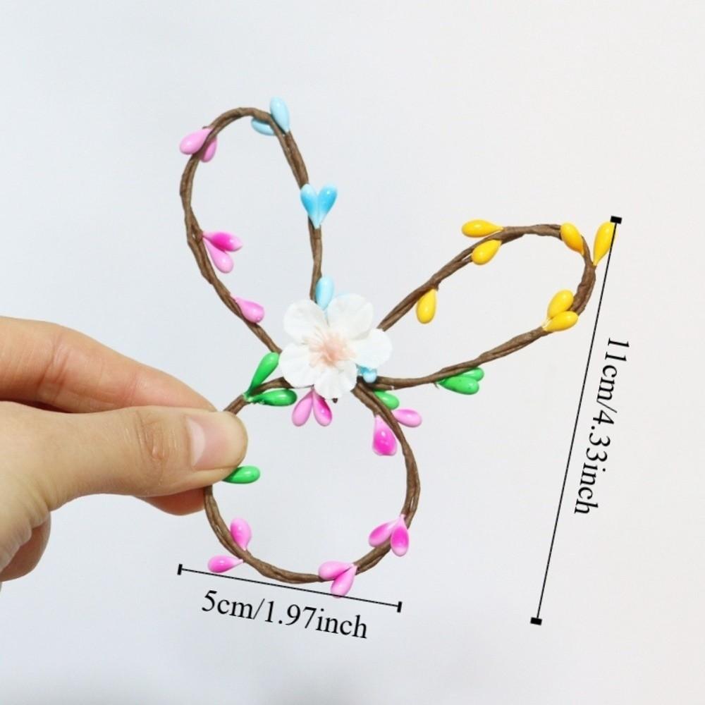 5PCS Cartoon Easter Napkin Ring Bunny Design Cute Napkin Loops Funny Reusable Festive Napkin Buckle Party Accessory