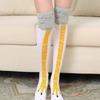Hühnerfüße Strümpfe Damen Baumwolle Lange Socken Lustige Cartoon Hühnerbein Klaue 3D Druck Über Knie Socken
