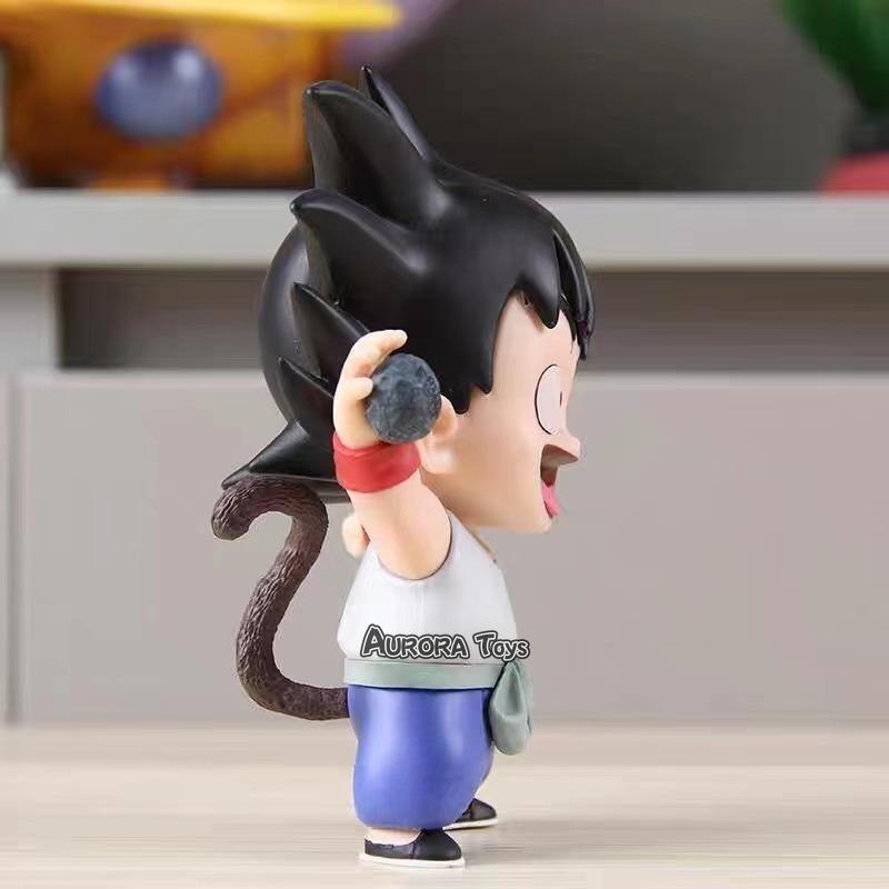 Anime Dragon Ball Son Goku Anime Figures Krillin Fuguire Childhood Cute Models PVC Statue Desk Ornaments Collection Toys Gifts