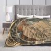 Language of Flowers Alphonse Mucha   Plush Blanket Students  Flannel Throw Blanket For Outdoor Soft Custom DIY Quality Bedspread