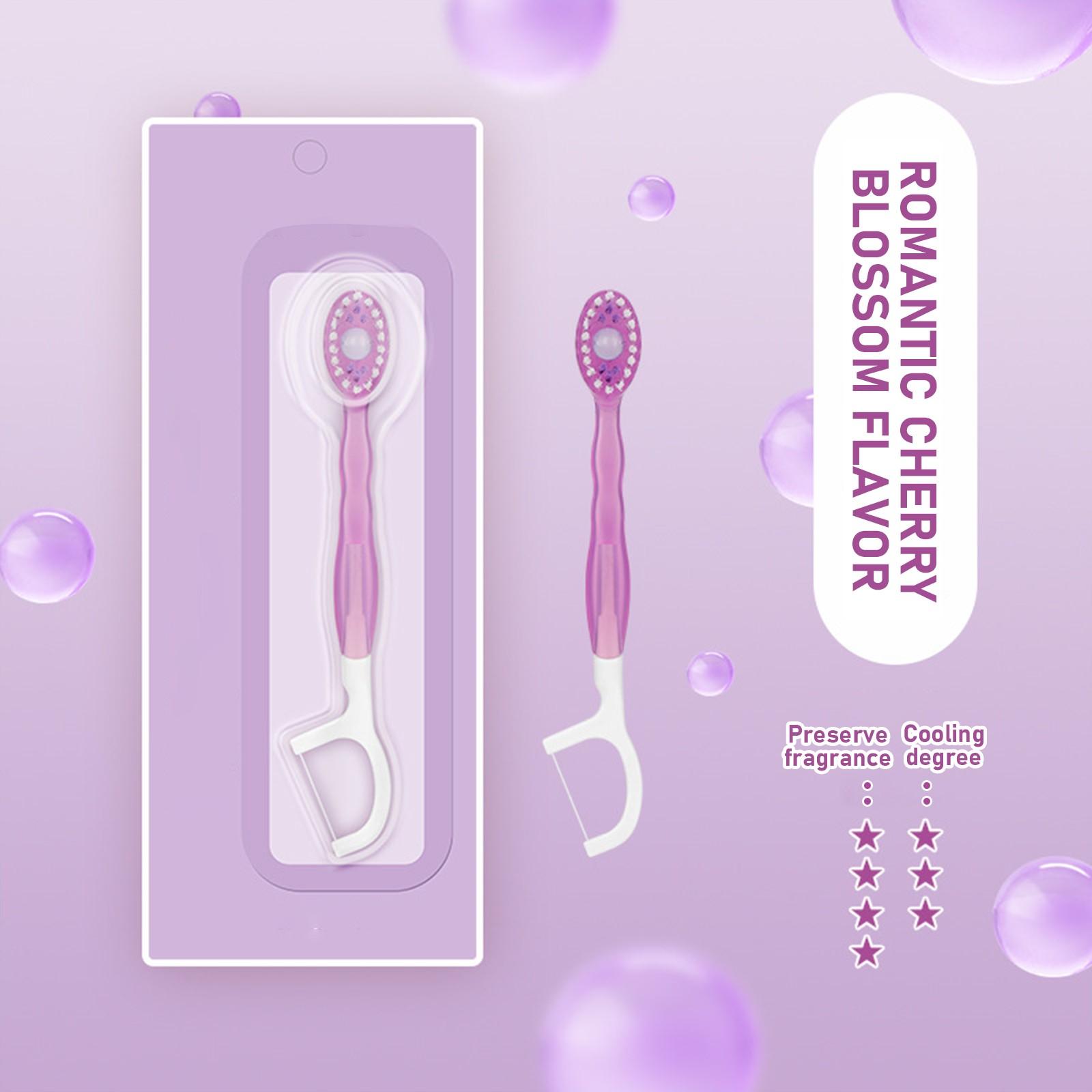 

Зубная щетка для протезов с удобной ручкой, двухсторонняя зубная щетка 1 мл One Size