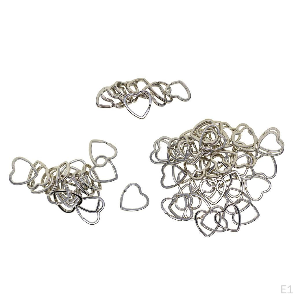 0/50 Split Rings Key Keychain Jewelry Accessories