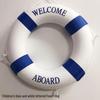 Beirong Kids Solid Foam Swim Ring, Blue/White