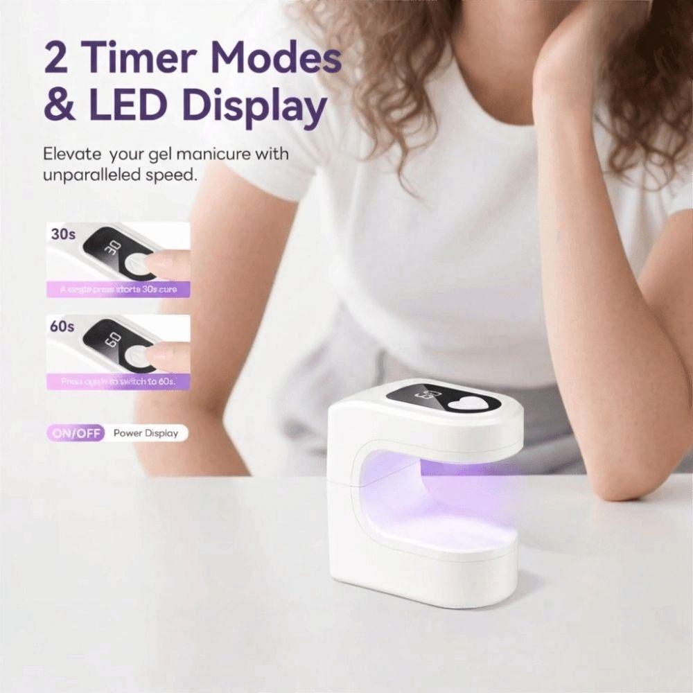 Rechargeable Nail Dryer Quick Dry Manicure Lamp New Mini UV LED Nail Lamp  Nail Art Tools