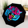 1pc Tiger Head Automatic Open/close Folding Umbrella, Compact Portable Travel Umbrella,Durable Construction yy250814122