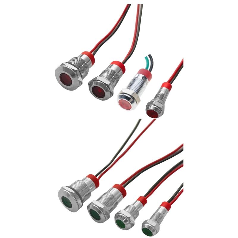 High Visibilitys Signals Light Metal Signals Indicators 220V Voltages For Machinery Control Panel And DIY Applications