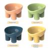 Tall Cat Bowl Macaron Color Elephant Leg Bowl Neck Protector Diagonal Cat Basin Anti-knock Plastic Pet Supplies Bowl