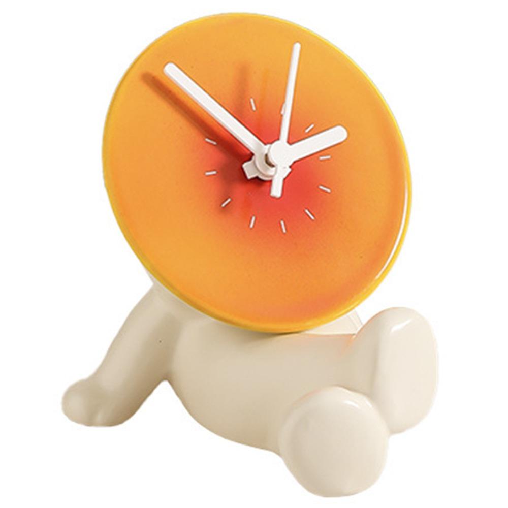 

Милые настольные керамические часы, бесшумные часы для прихожей, подарок на день рождения, мультяшные бесшумные часы, гостиная Style A